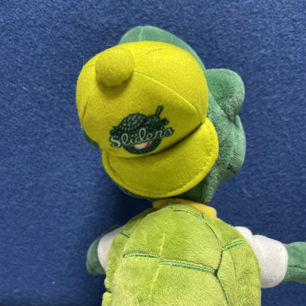 Speedy Slider mascot Stuffed Turtle Springfield Sliders Prospect League Illinois